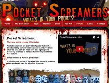 Tablet Screenshot of pocketscreamers.com